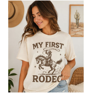 Vintage-Rodeo-Cowboy-T-Shirt Western-Pferd T-Shirt