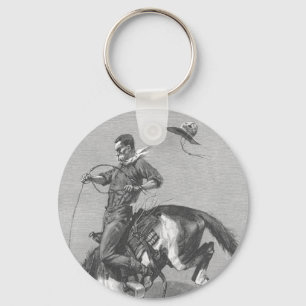 Vintage Rodeo Cowboys, Bucking Bronco von Remingto Schlüsselanhänger