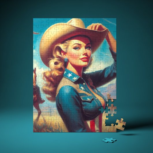 Vintage-Rodeo-Pin-up Puzzle