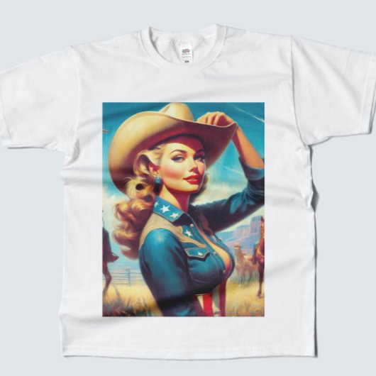 Vintage Rodeo Pin-up T-Shirt