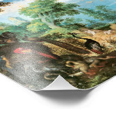 Vintage Roelant Landschaft mit Vögeln Fotodruck (Ecke)