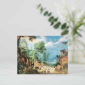 Vintage Roelant Landschaft mit Vögeln Postkarte (Stehend Vorderseite)
