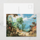 Vintage Roelant Landschaft mit Vögeln Postkarte (Vorne/Hinten)