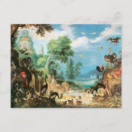 Vintage Roelant Landschaft mit Vögeln Postkarte