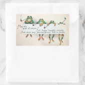 Vintage Rohrrauchkleber Rechteckiger Aufkleber (Tasche)