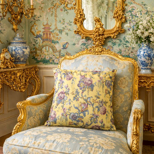 Vintage-Rokokorevival-Chinoiserie-Muster Kissen