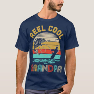 Vintage Rolle Cool Großfische Fischen Tag der Tote T-Shirt