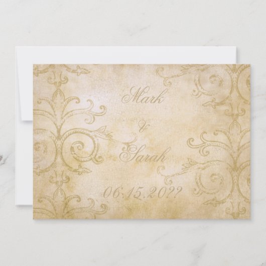 Vintage Rolle-Einladung Einladung (Vorderseite)