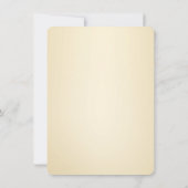 Vintage Rolle-zeitgenössische lässige Hochzeit Einladung (Rückseite)