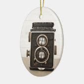 Vintage Rolleiflex Doppellinsekamera Keramikornament (Links)