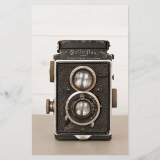 Vintage-Rolleiflex-Zweilinienkamera Briefpapier