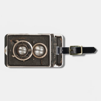 Vintage-Rolleiflex-Zweilinienkamera Gepäckanhänger