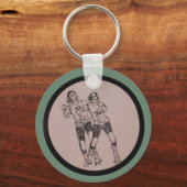 Vintage Roller Derby Programmart Schlüsselanhänger (Vorderseite)