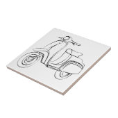 Vintage Roller Fliese (Seite)