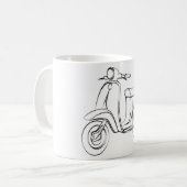 Vintage Roller Kaffeetasse (Vorderseite Links)