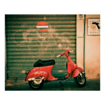 Vintage Roller | Perfektes Poster | Rom Italien