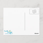 Vintage-Roller Postkarte (Rückseite)