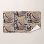 Vintage Roller-Skate Badhandtuch Set (Handtuch)