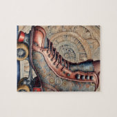 Vintage Roller Skate Kunst. Puzzle (Horizontal)