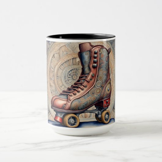 Vintage Roller-Skate Tasse (Zentrum)