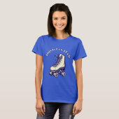 Vintage-Rollschuh-Vorlage T-Shirt (Vorne ganz)