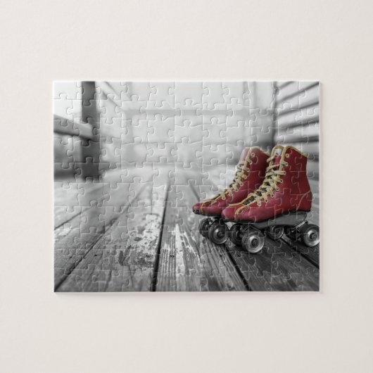 Vintage-Rollschuhe Puzzle (Horizontal)