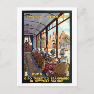 Vintage Rom 1920er Jahre italienisches Reiseposter Postkarte