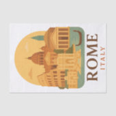 Vintage Rom Colosseum & Pantheon Seidenpapier  (Vorderseite)