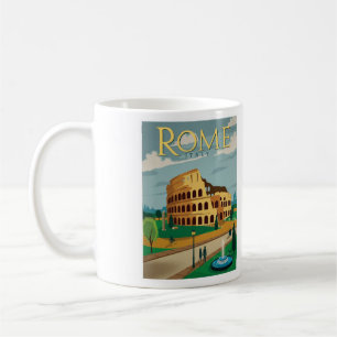 Vintage Rom Italien Kaffeetasse - Größe 11oz