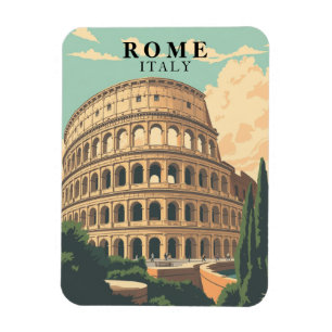 Vintage Rom Italien Souvenir ikonisches Kolosseum Magnet
