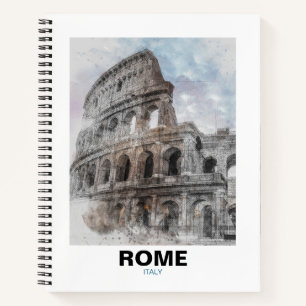 Vintage Rom Kolosseum Reisekalender – Italien Notizblock