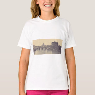Vintage Rom Tiberburg und Vatikan Feine Kunst T-Shirt