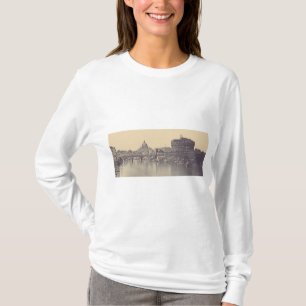 Vintage Rom Tiberburg und Vatikan Feine Kunst T-Shirt