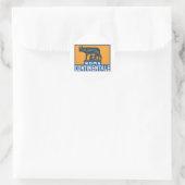 Vintage Roma Continentale Runder Aufkleber (Tasche)
