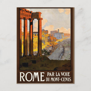 Vintage-Roma- Italien-Bild-Reisepostkarte Postkarte