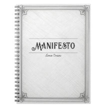 Vintage-Roman-Manifesto Benutzerdefinierte Buchclu