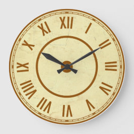 Vintage Roman Numerals Clock Große Wanduhr