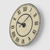 Vintage Roman Numerals Clock Große Wanduhr (Winkel)