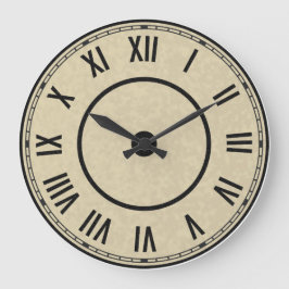 Vintage Roman Numerals Clock Große Wanduhr