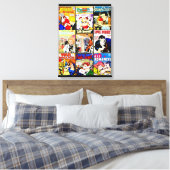 Vintage Romance Comic Book Cover Collage Leinwanddruck (Insitu (Schlafzimmer))