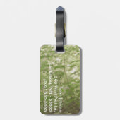 Vintage Romance Liebe Couple Monogram Gepäckanhäng Gepäckanhänger (Rückseite vertikal)