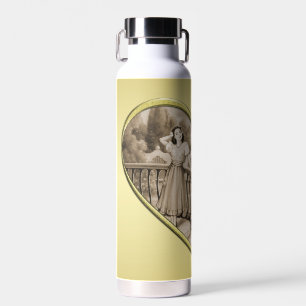 Vintage Romance Paar, Mann und Frau, Gold Trinkflasche