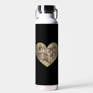 Vintage Romance Paar, Mann und Frau Liebe Trinkflasche