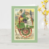 Vintage Romance St Patrick Tagesgruß-Karte Karte (Gelbe Blume)