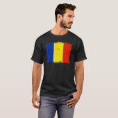Vintage Romania Flag Romanian Independence Day T-Shirt (Vorne ganz)