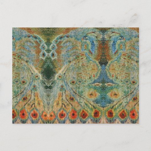 Vintage Romanian embroidery, traditional design Postkarte (Vorderseite)