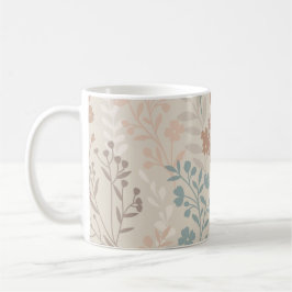 Vintage romanische Blume Bläsernahes Muster Kaffeetasse