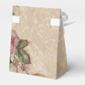 Vintage romanische Couple Antique Rose Hochzeit Geschenkschachtel (Rückseite)