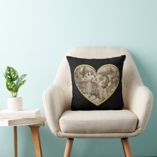 Vintage romanische Ehepaare, Liebe von Mann und Fr Kissen
