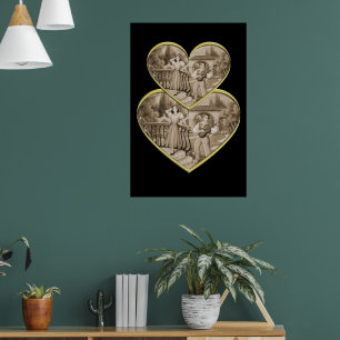 Vintage romanische Ehepaare, Liebe von Mann und Fr Poster